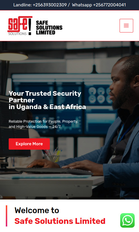 Website Design Project: Safe Solutions Uganda